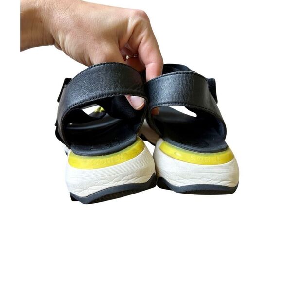 Sorel WOMEN'S KINETIC IMPACT SPORTY SANDALS size 10 Black Chunky Slingback Open - Picture 6 of 14